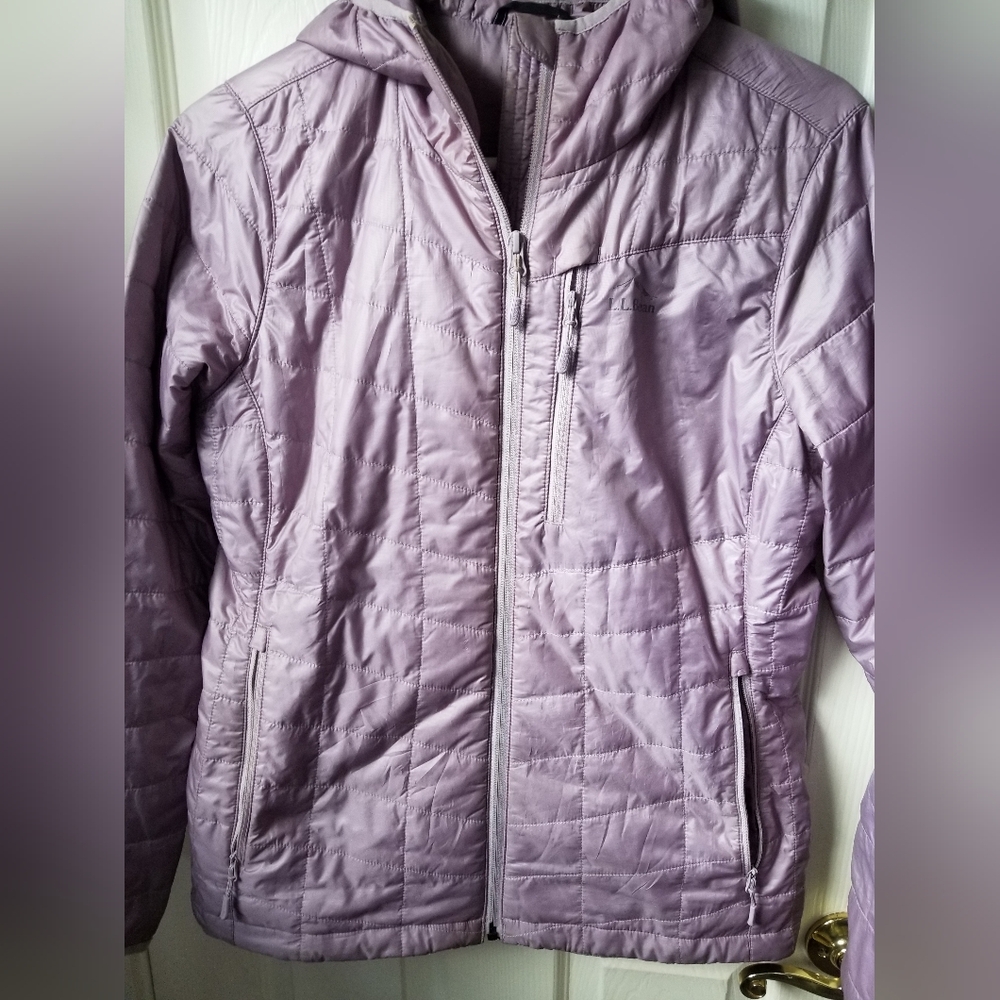 L.L. Bean Lavender Quilted Puffer Jacket